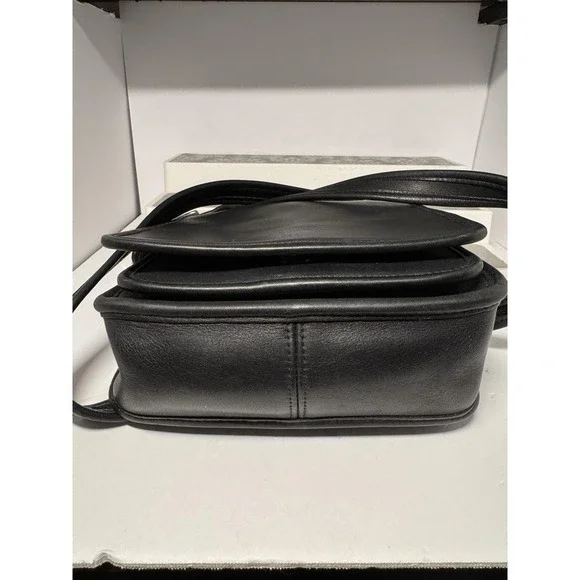 VTG Coach Bag Legacy Medium Studio Flap 9145 Black Leather Crossbody Purse Y2K - Picture 6 of 16